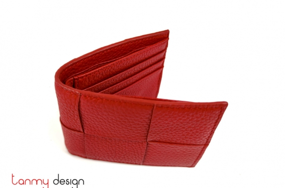 Red basic art wallet